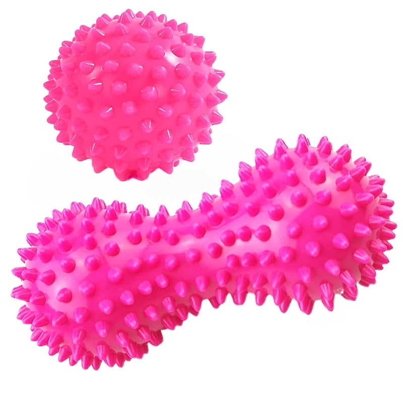 Colorful PVC Spiky Massage Balls for Deep Tissue Massage: Stress, and Muscle Soreness - Hard and Durable