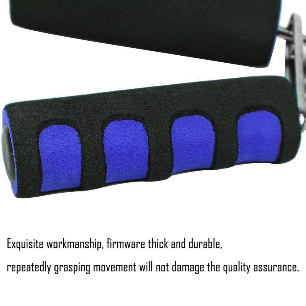 1-Pack Foam Hand Gripper with 55LB Strength, Ergonomic Non-Slip Grip & Springs - Red/Blue for Home Gym, CrossFit, Wrist & Arm Strength Training, Hand Grip Strengthener