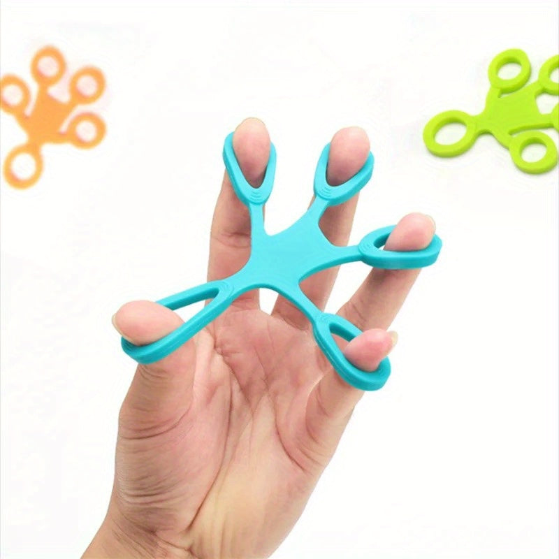 1pc Silicone Finger Grip Strengthener, Medium Tension Level, Hand Exerciser Ring for Finger Training and Strength Improvement