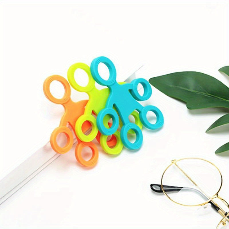 1pc Silicone Finger Grip Strengthener, Medium Tension Level, Hand Exerciser Ring for Finger Training and Strength Improvement