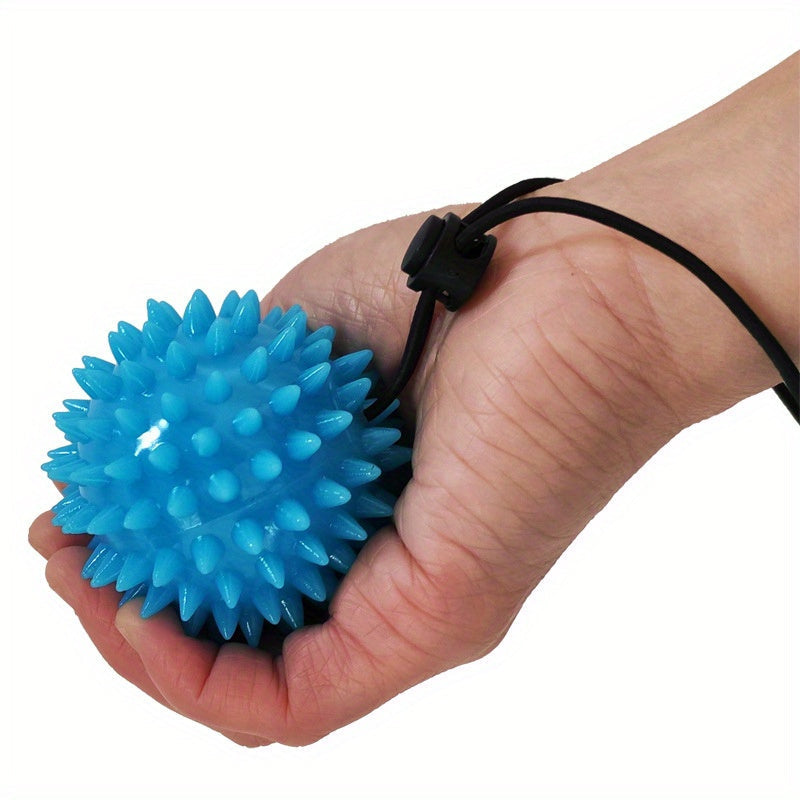 1pc Rubber Finger Grip Ball for Hand Massage and Relax Rehabilitation