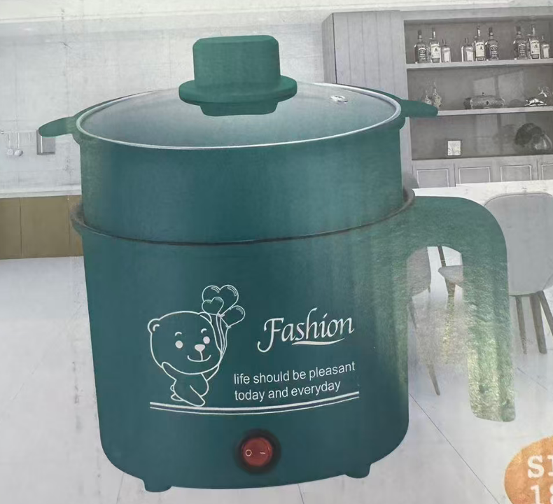 Mini Electric Cooker For Home Kitchen 2 People Food Noodle Single/Double Layer Multifunction Non-stick Pan steam Cooking Machine