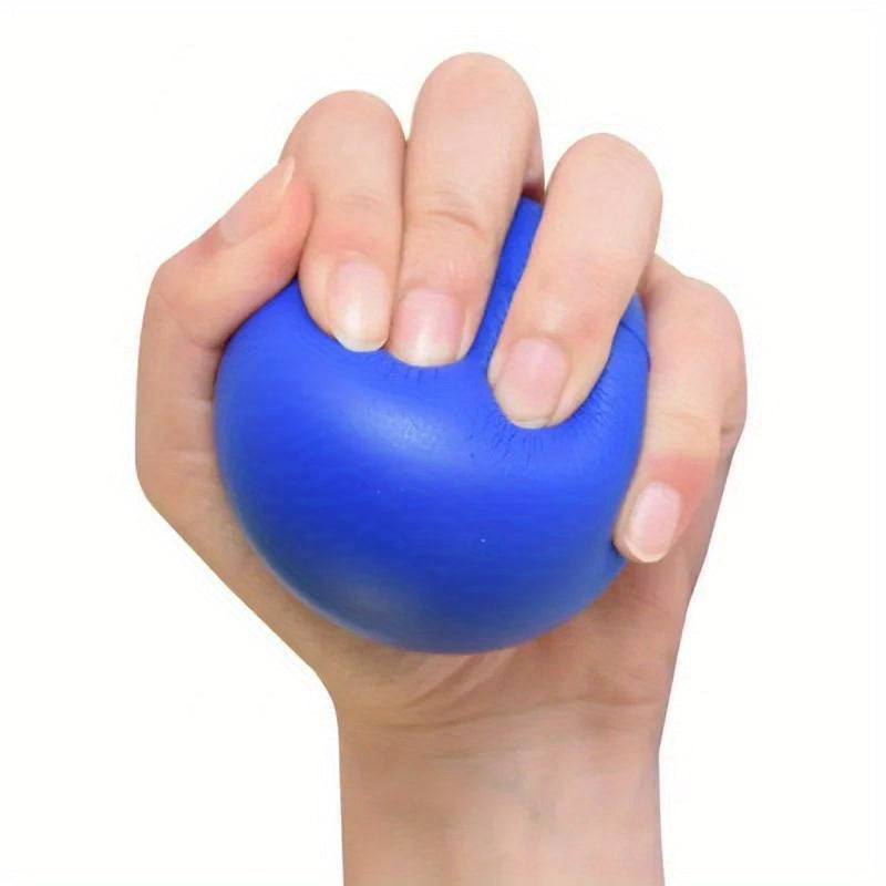 1pc Silicone High-Elastic Grip Ball - Blue Finger Strengthening & Muscle Training Exerciser, Hand Massage Squeeze for Improved Dexterity and Flexibilit