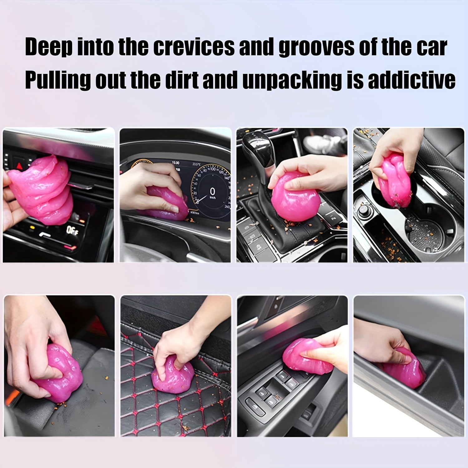 Car Cleaning Gel, Car Interior Maintenance Cleaning Products, Easy Cleaning Of Corner Dust, Car Universal, Daily Cleaning, Reusable Application Of Sticky Dust