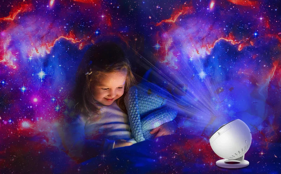 Galaxy Projector for Bedroom 13 Film Discs HD Image Star Projector Night Light 360° Rotating Children's Planetarium Projector