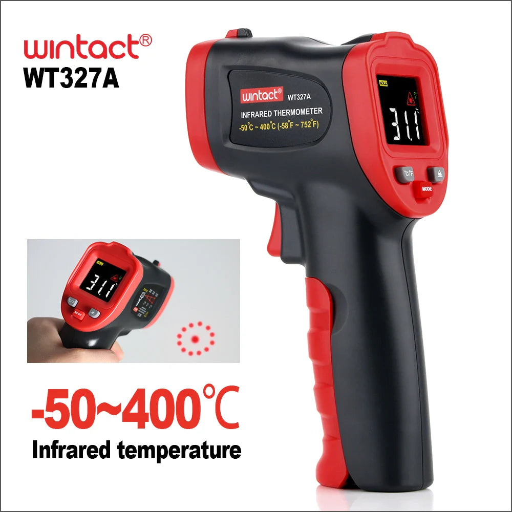 RZ Non-Contact Infrared Thermometer Temperature Meter Gun 0-600C Handheld Digital Industrial Outdoor Laser Pyrometer Thermometer