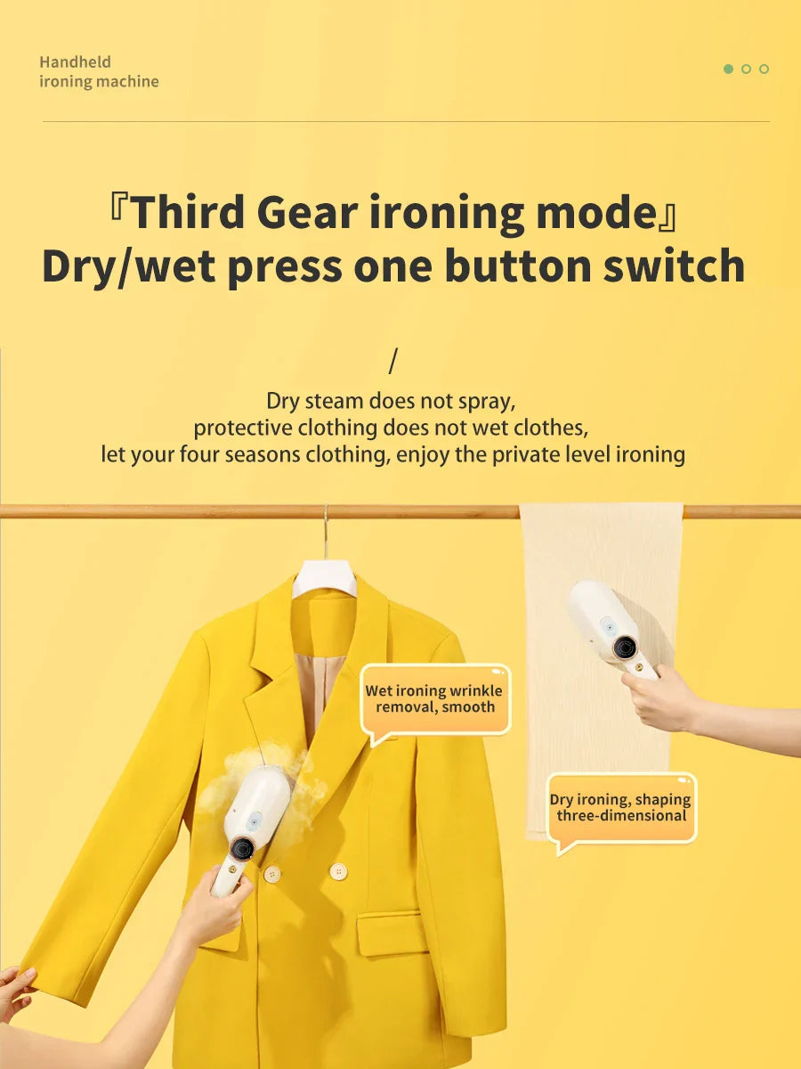 Electric Iron Handheld Hanging Ironing Machine Household Ironing Machine Mini Travel Folding Wet and Dry Dual Use Steam Iron