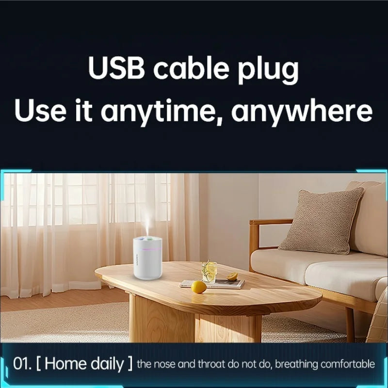 180ML Mini Air Humidifier USB Electric Aroma Diffuser Essential Oil Purifier Aromatherapy Mist Maker Lights For Car Home Bedroom