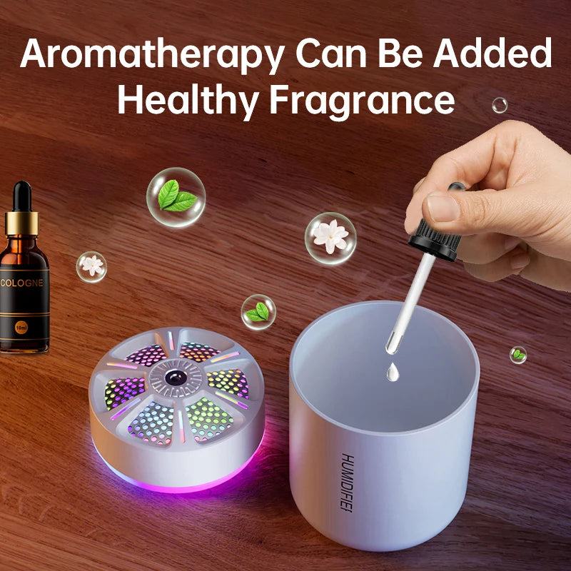 180ML Mini Air Humidifier USB Electric Aroma Diffuser Essential Oil Purifier Aromatherapy Mist Maker Lights For Car Home Bedroom