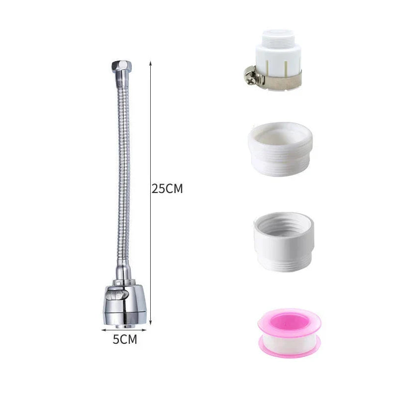 360 Degree Adjustment Kitchen Faucet ExtensionTube Water Saving Nozzle Filter Faucet Home Bathroom Gadgets Kitchen Accessories
