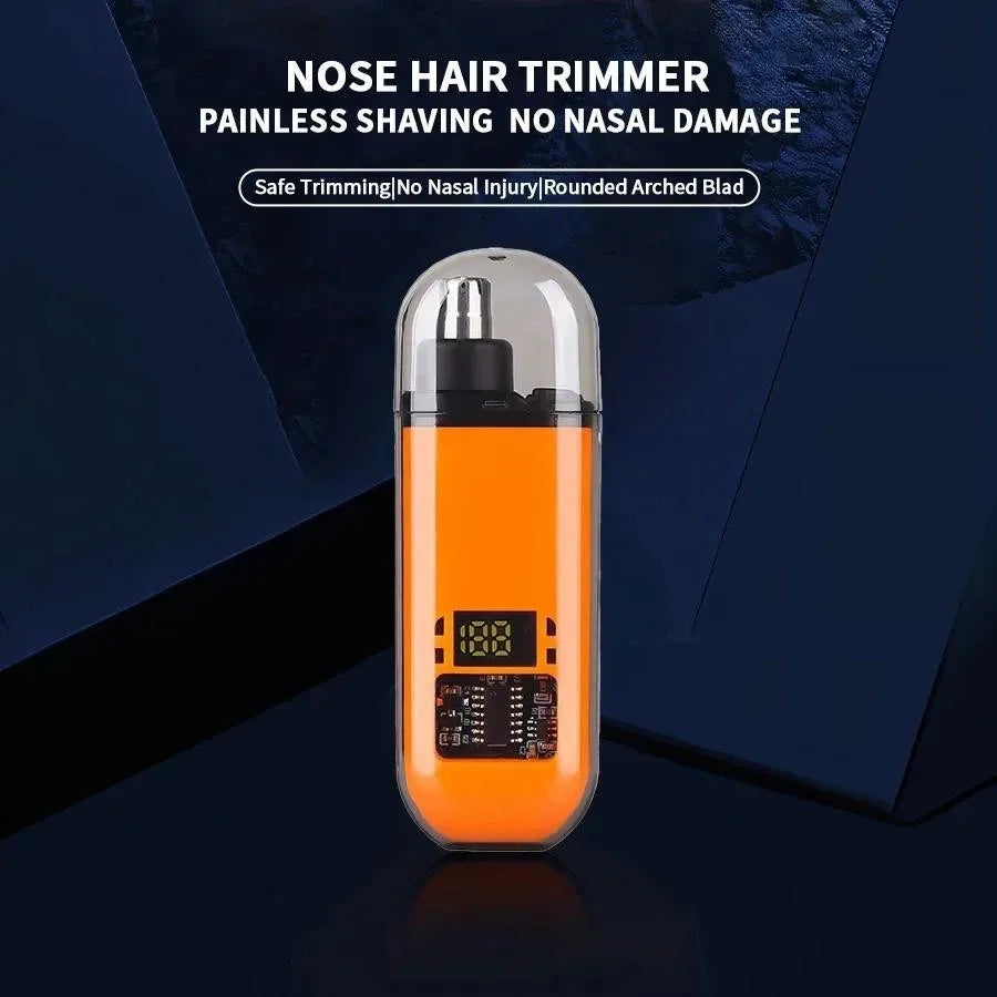 Rechargeable Nose Hair Trimmer Clipper USB Charging Dual-Edge Blades Electric Portable Men Mini Nose Hair Trimmer Face Care Kit