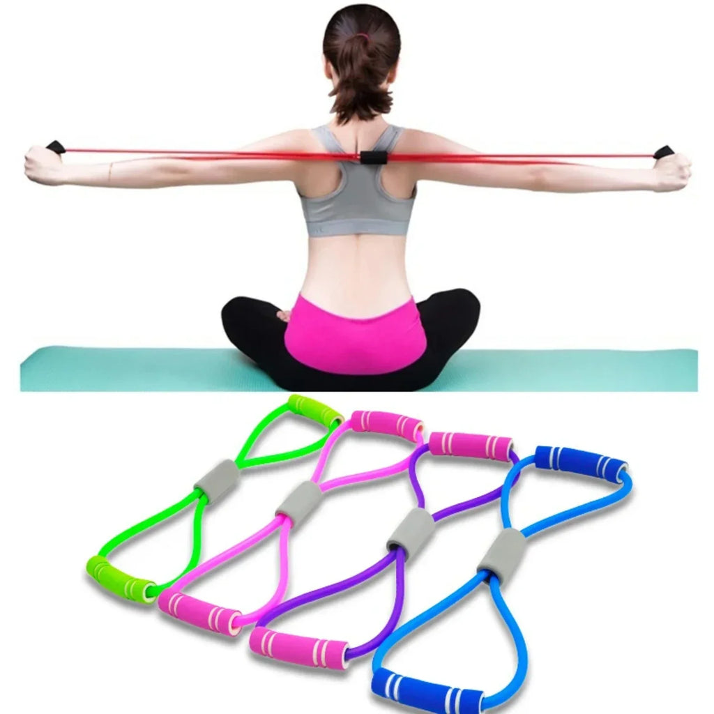 Enhanced Resistance Bands for Strength Training - Form-Improving 8-Shaped Exercise Equipment for Maximum Stretching of Shoulders