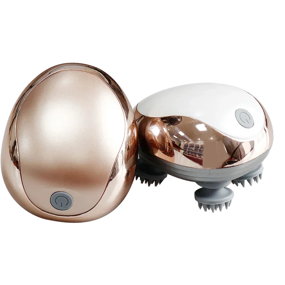 Electric Scalp Massager Heads Scalp Kneading Vibrating Device 6 Modes for Hair Growth Stress Relax Waterproof Massageador