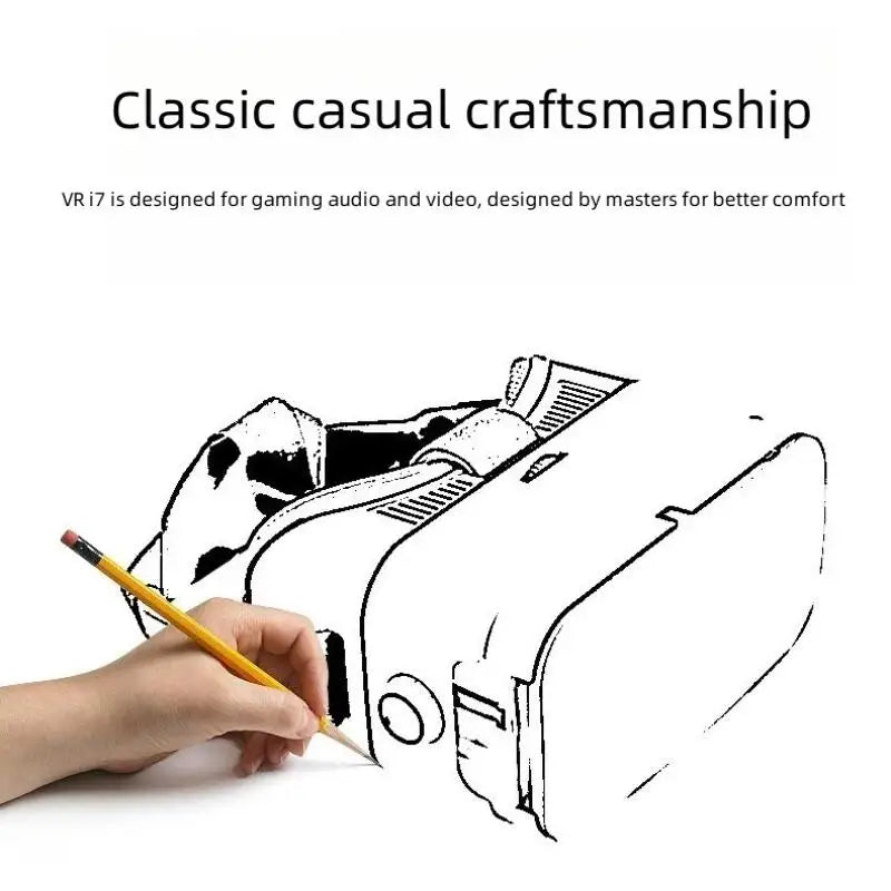 3D VR Glasses Headset Head-Mounted Adjustable VR For 4.7-6.1 Inches Android Smart Phones Virtual Reality Movie Game Helmet