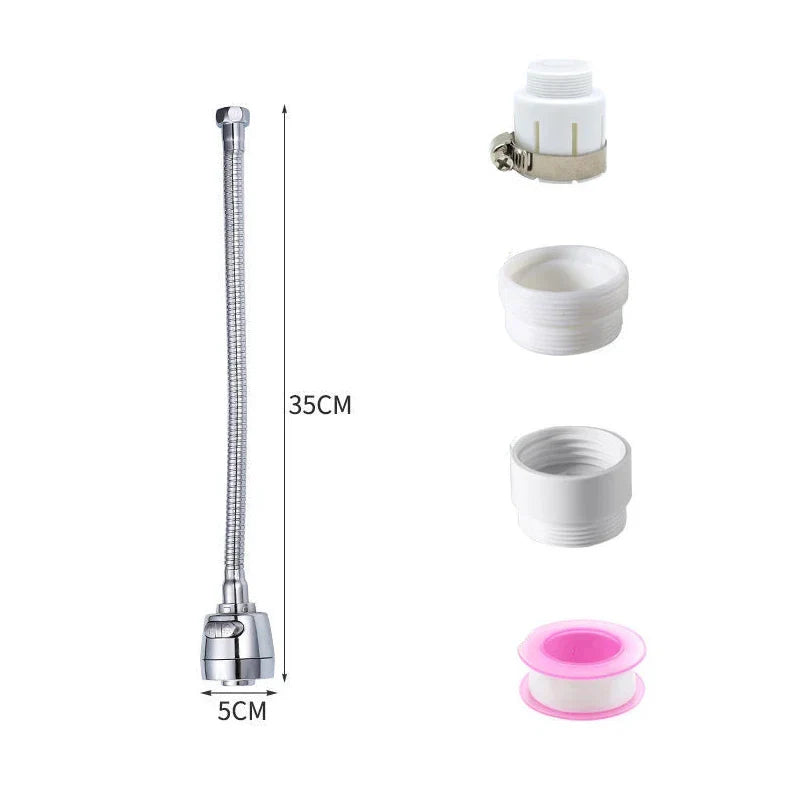 360 Degree Adjustment Kitchen Faucet ExtensionTube Water Saving Nozzle Filter Faucet Home Bathroom Gadgets Kitchen Accessories