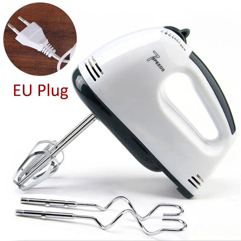 Factory supply YR Handheld electric egg beater, household automatic mixer, egg white and cream beater, mini 7-speed white