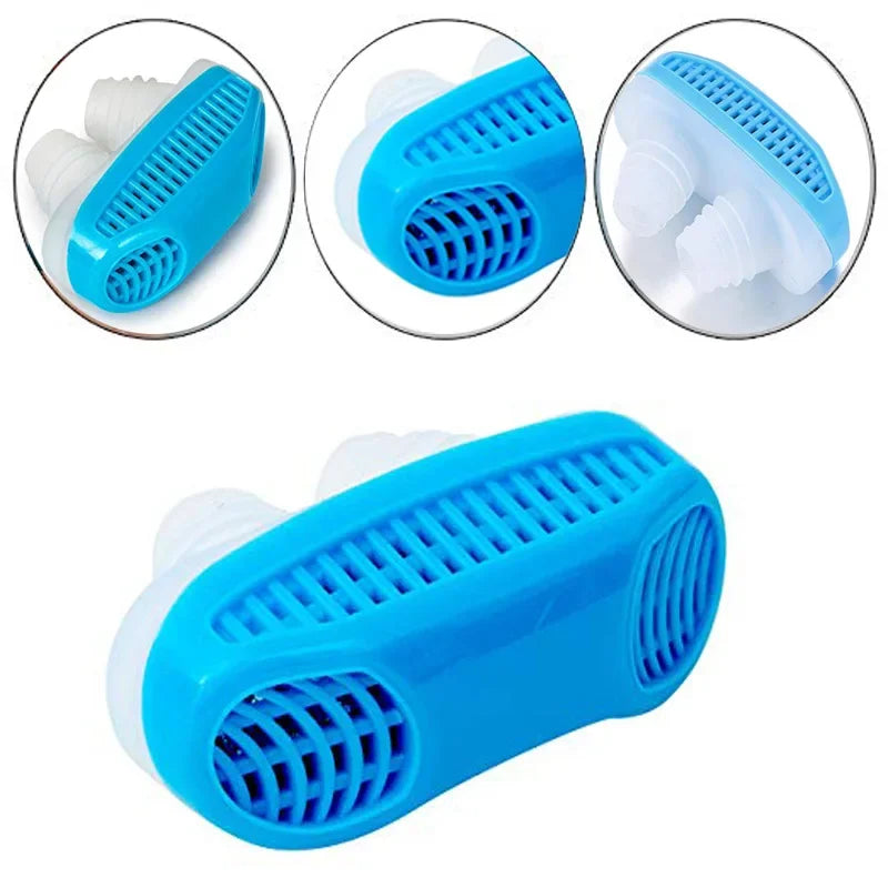 2 In 1 Anti Snoring Amp Air Purifier Relieve Nasal Congestion Snoring Device Ventilation Anti-snoring Anti Snore Sleep Nose Clip