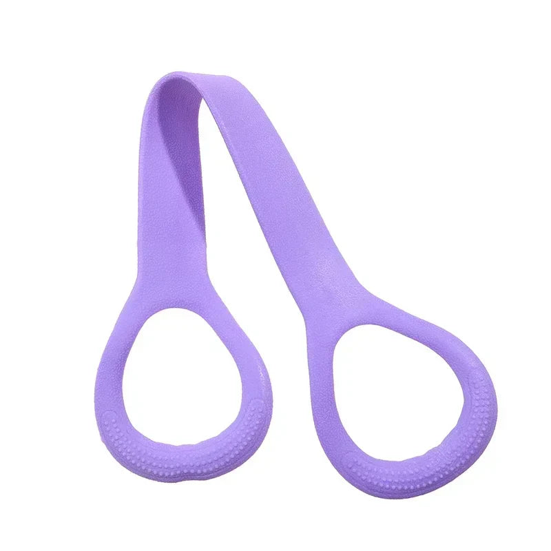 1PCS Fitness Stretching Belt With 8 Shaped Puller Arm Back Training Elastic Rope Yoga Auxiliary Exercise Equipment Home Female