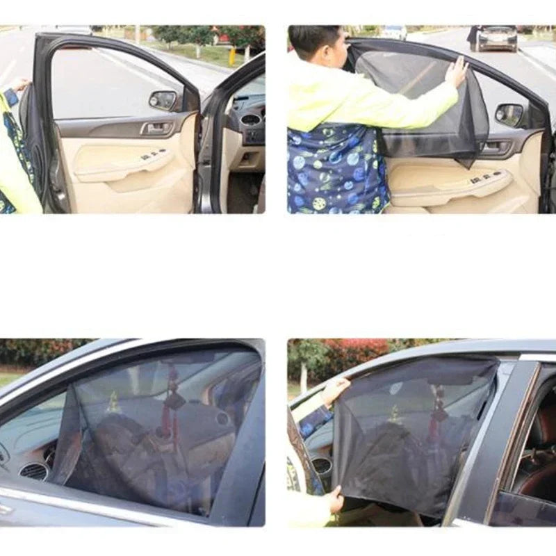 Magnetic Car Sun Shade UV Protection Car Curtain Car Window Sunshade Side Window Summer Protection Window Film Mesh Sun Visor