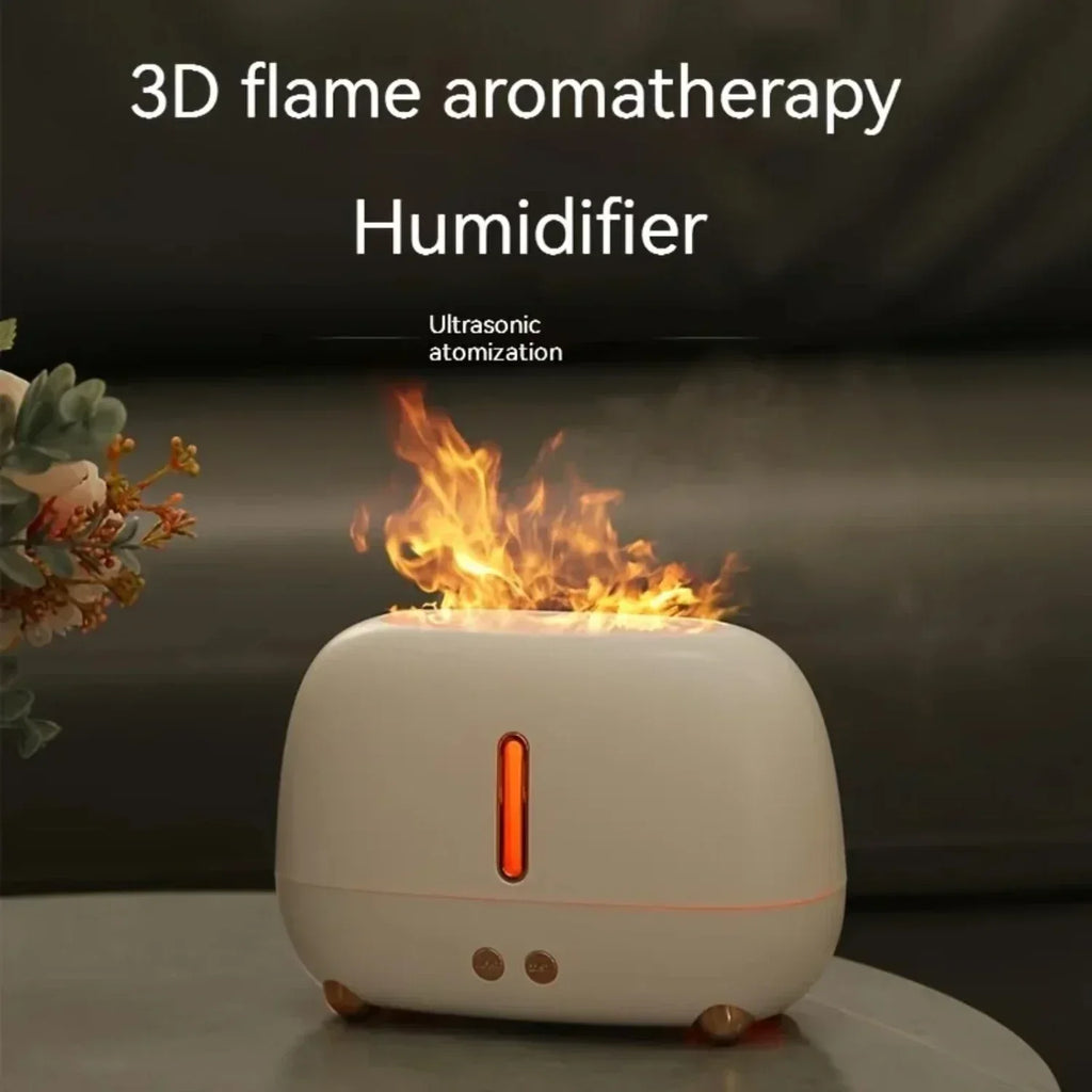 ‌2025 New USB Essential Oil Diffuser - Flame LED Humidifier for Baby Room, Office Desk, Gift Idea
