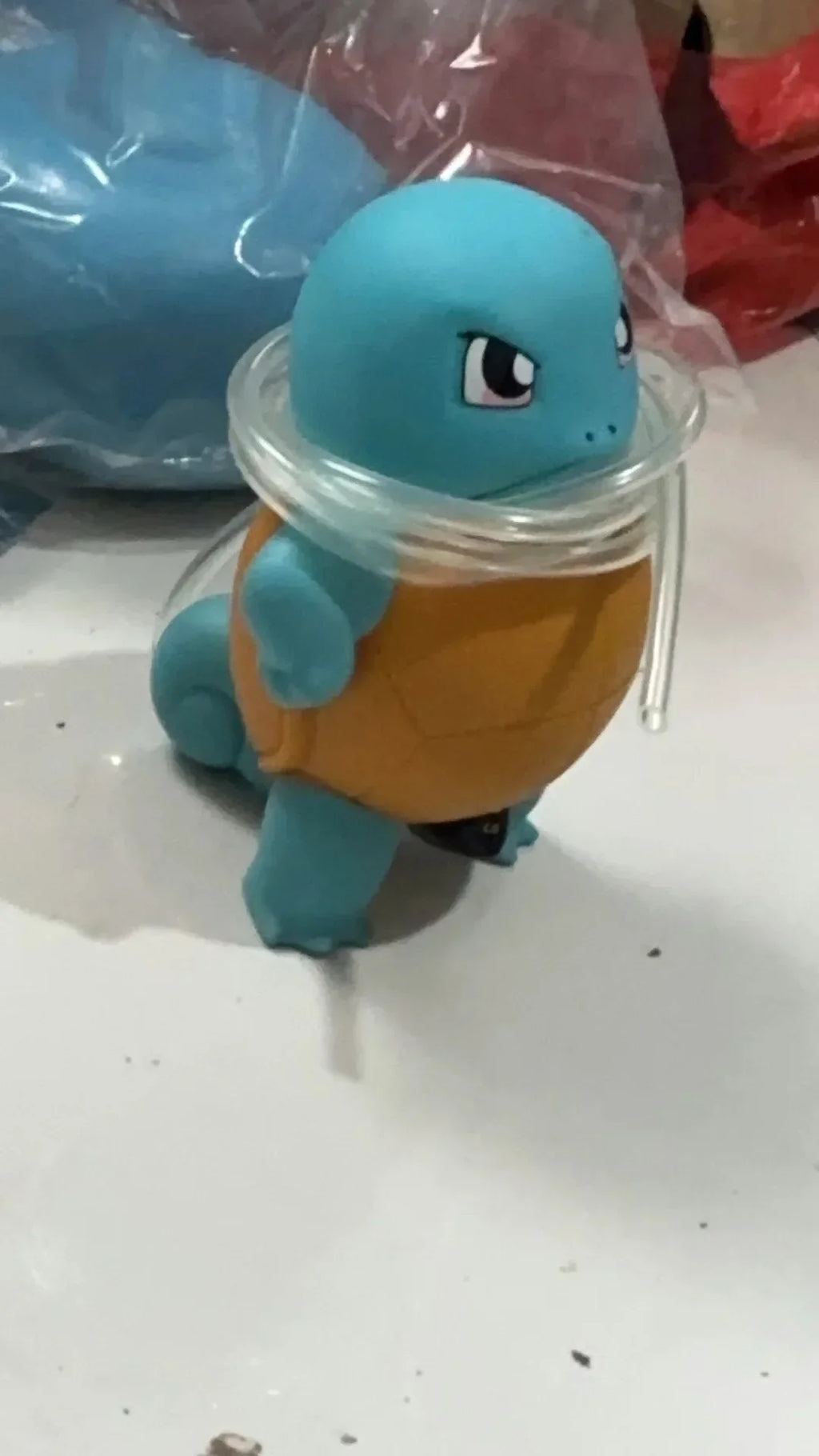 Pokemon Squirtle Water Spraying Toy Big Size Cute Jenny Turtle Car Accessory Popular Anime Model Hand Figure Collectible