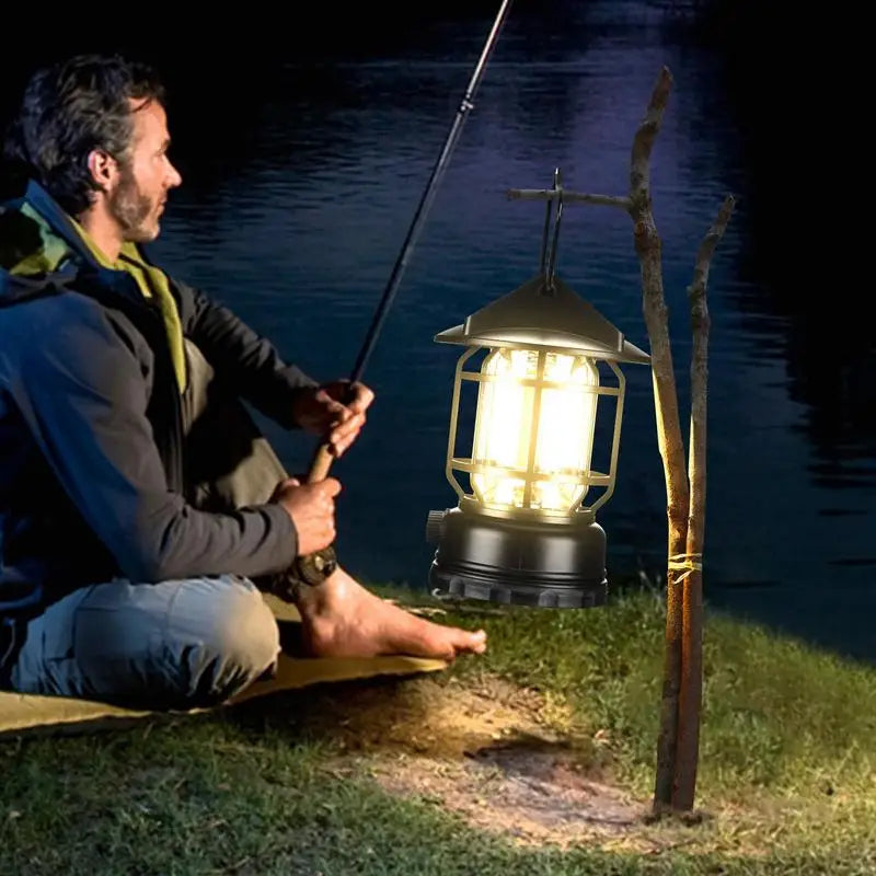 Solar Camping Lantern Motion Sensor Rechargeable Tent Light Lantern Portable Solar Powered Landscape Hiking Flashlight For