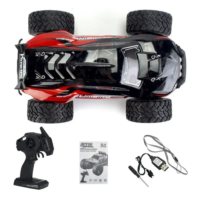KY-2011A 1:16 25KM/H 4WD RC Car With LED Remote Control Cars High Speed Drift Monster Truck Toys for boys girls Christmas gift