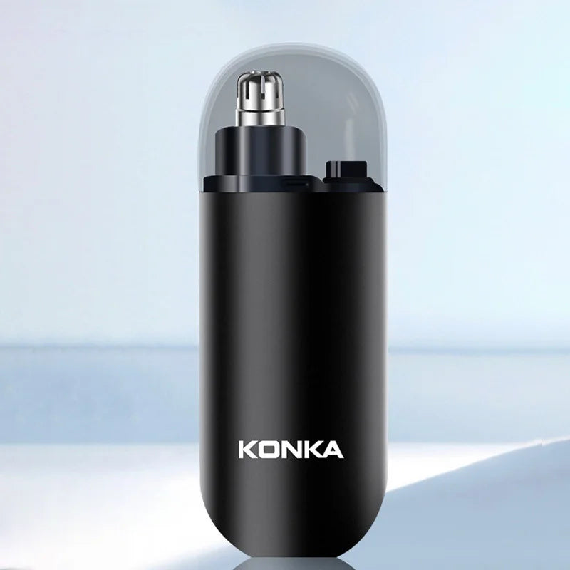 Men's Intelligent Non Pinch Electric Nose Hair Trimmer TYPE-C Charging Round Arch Blade Portable Nose Hair Trimmer