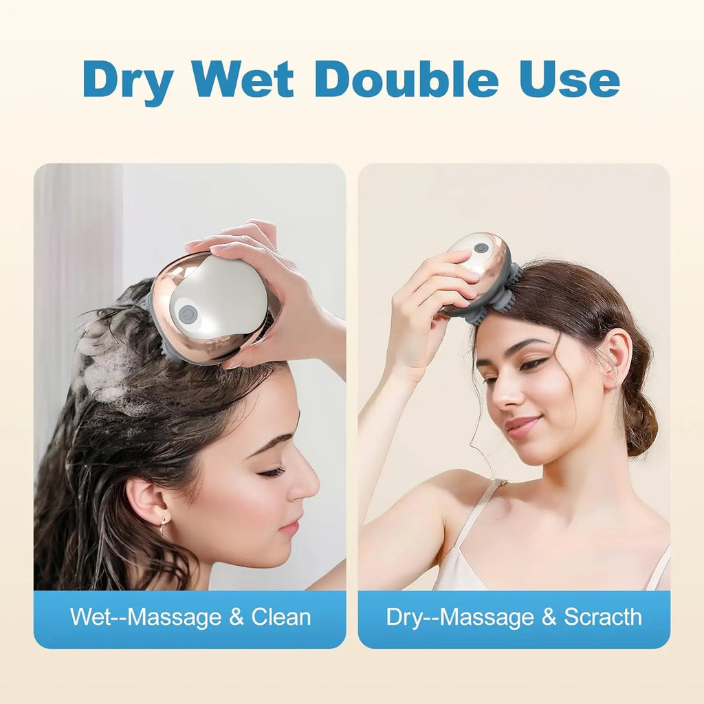 Electric Scalp Massager Handheld Portable  Scalp Massager Head Scratcher for Full Body Massage Deep Clean and Stress Relax.