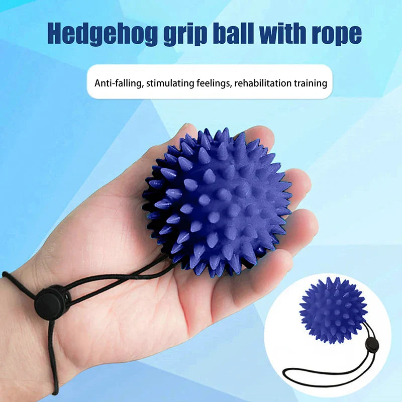 1PC Hand & Foot Relaxation Massage Ball; Soft Thorn Grip Enhancing Rehabilitation Tool