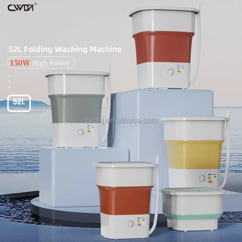 Portable 52L Laundry Washer  Folding Mini Washing Machine For Underwear Kids Baby Clothes