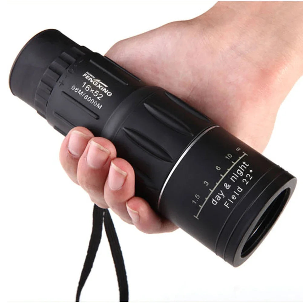 16X52 Dual Focus Monocular Telescope16x Zoom Binoculars 66M/8000M HD Scope