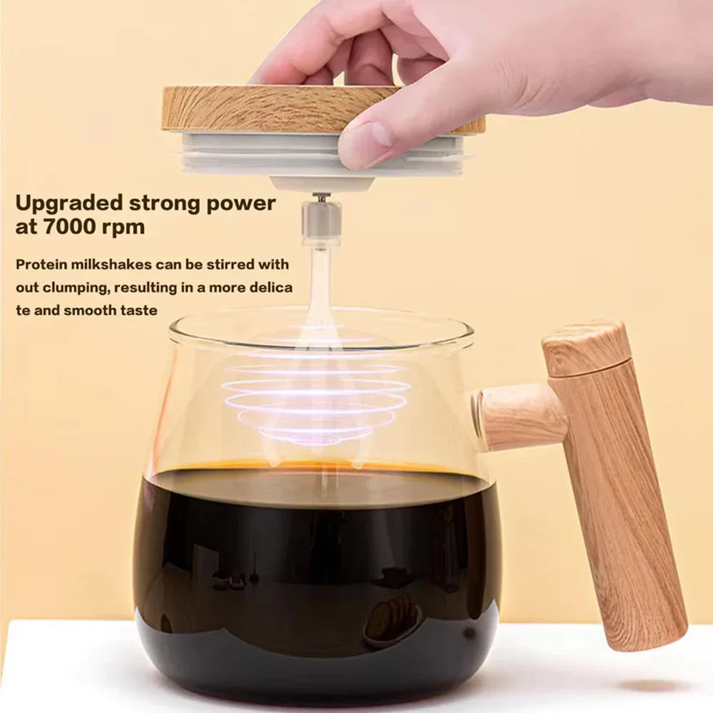 400ML Automatic Stirring Cup Rechargeable Portable Coffee Mug Electric Stirring Rotating Magnetic Home Drinking Tools