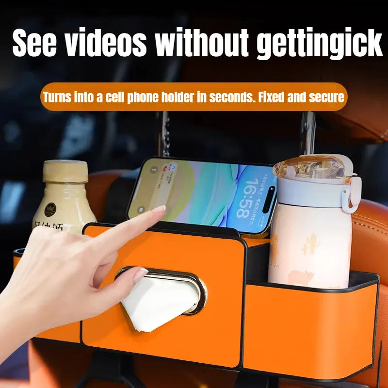 Hanging Seat Hook Cup Holder Storage Bag Universal Car Seat Back Organizer Multi-Function Hanging