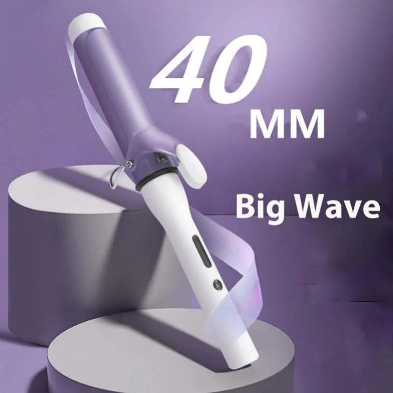 40Mm Curling Barrel Fast Heating Curling Irons Tourmaline Ceramic Curling Iron Large Electric Curler Hair