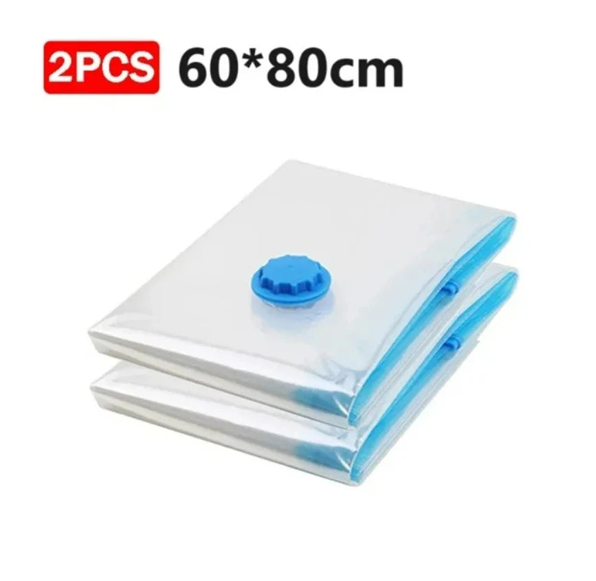 vacuum pump for bags Transparent Folding Compressed Space Saving Vacuum Bag for Clothes Vacuum Storage Bags with Pump