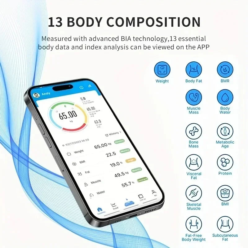 Electronic Scale Smart Bluetooth Weighing Human Charging Simple Weight Scale Weighing Household Fat Body Fat Measurement Scale