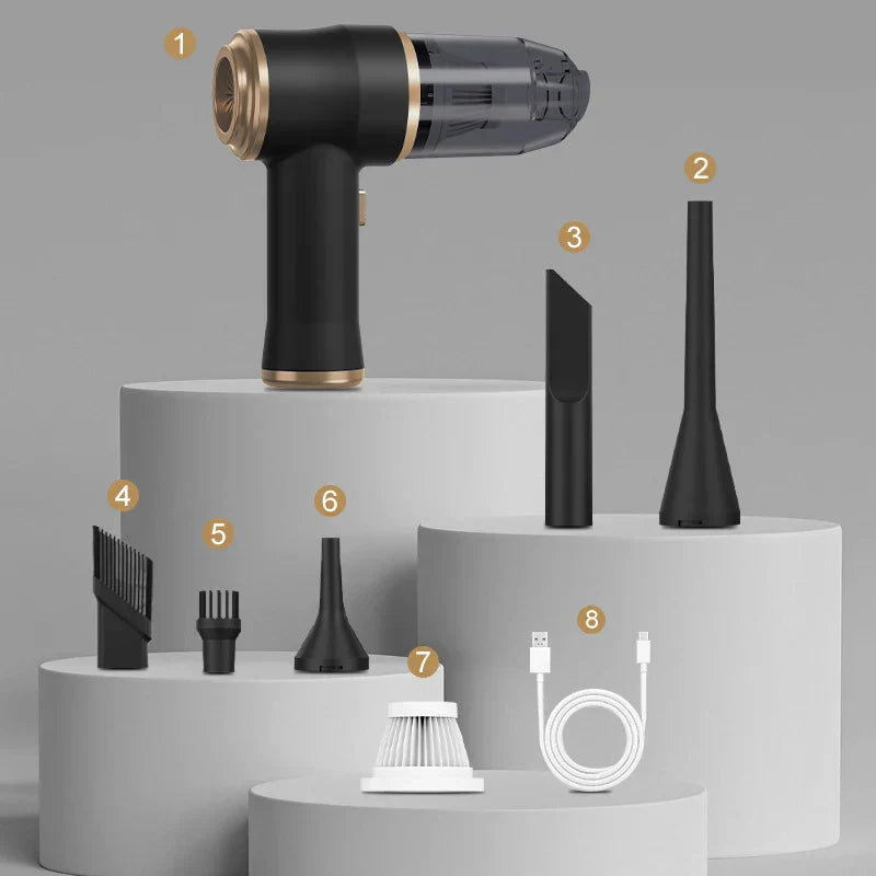 Wireless Car Vacuum Cleaner for Cleaning Bedroom Carpets Portable High Power Function Home Appliance Cleaning Machine