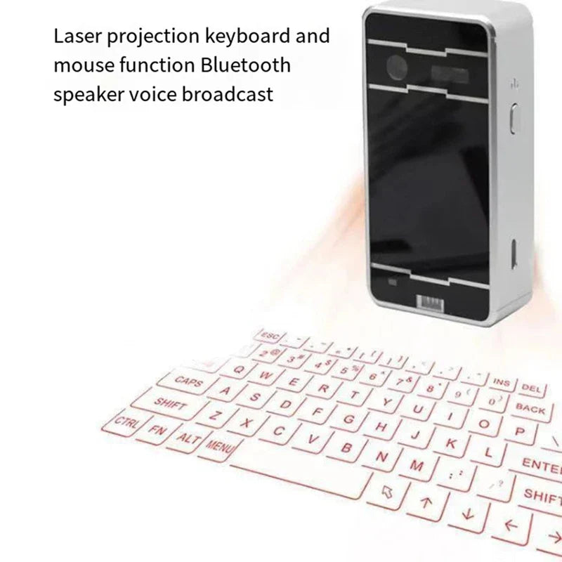 L22A-Virtual Keyboard Bluetooth Wireless Touch Projector Phone Keyboards For Computer Pad Laptop With Mouse Function