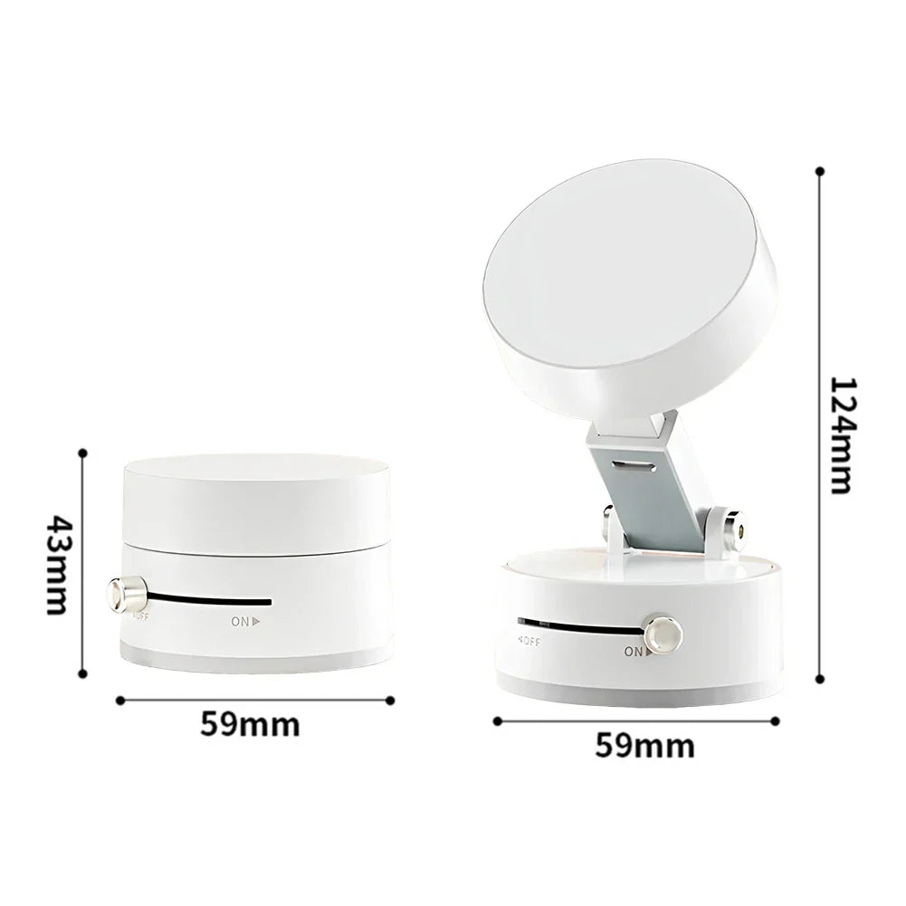 Car Magnetic Vacuum Phone Holder 360° Swivel Wireless Charging Bracket Dashboard Support GPS in Car For iPhone 15 14 13 Huawei