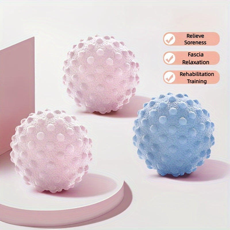 Fascia Ball, Raised Point Massage Ball, TPR Yoga Ball, Waist Back, Foot Massage Ball, Suitable for Home Gym
